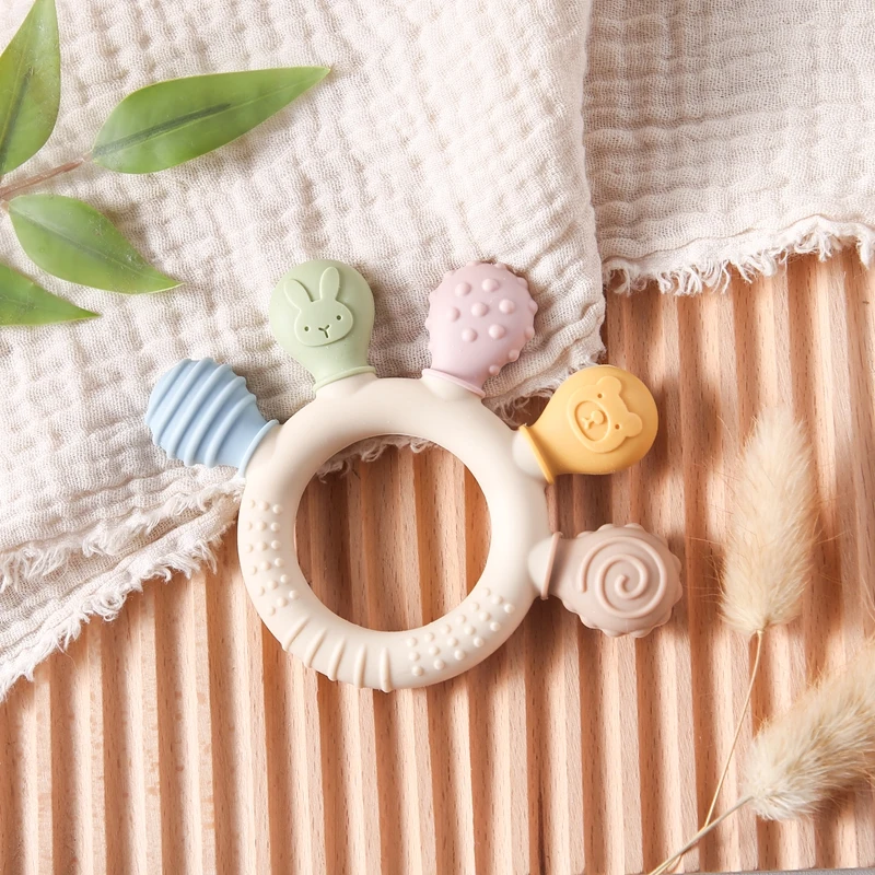 Silicone Teething Ring Set – Soothe, Chew, Repeat