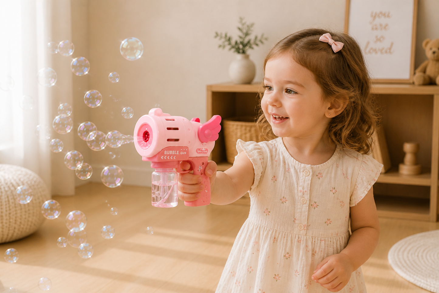 Hands-free bubble maker for kids ages 2-6 — Use Lovy