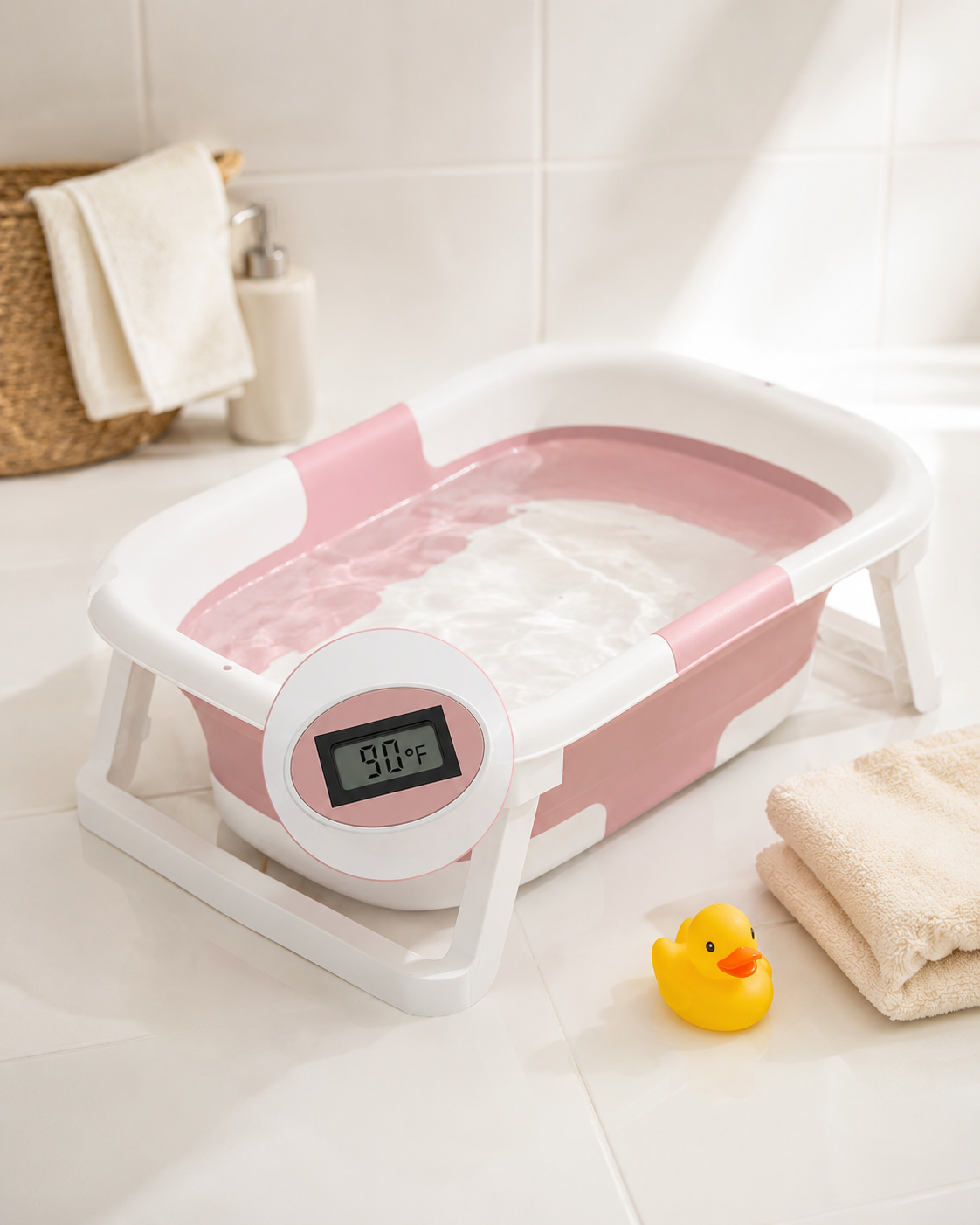 Foldable Baby Bathtub – Splash, Rinse, Fold Away