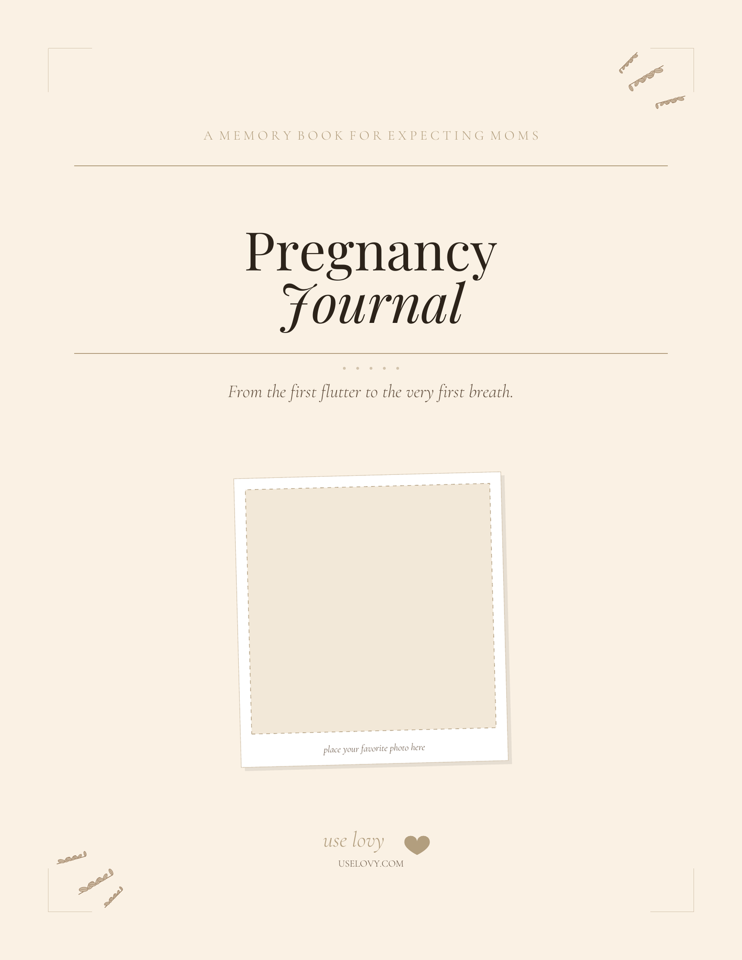 Pregnancy Journal – Nine Months of Her Story Cover