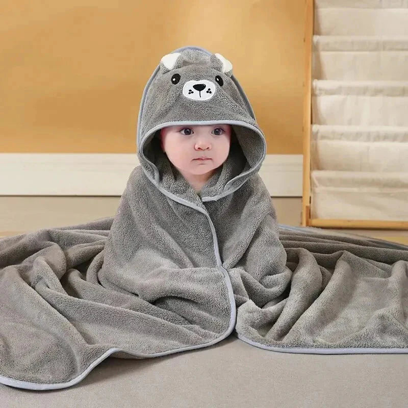 Soft cotton hooded baby towel with bunny ears — Use Lovy