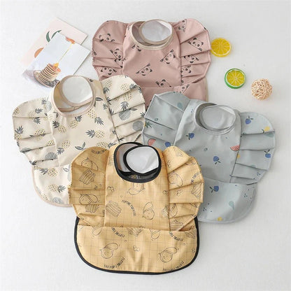 Pastel waterproof baby bib with elephant design — Use Lovy