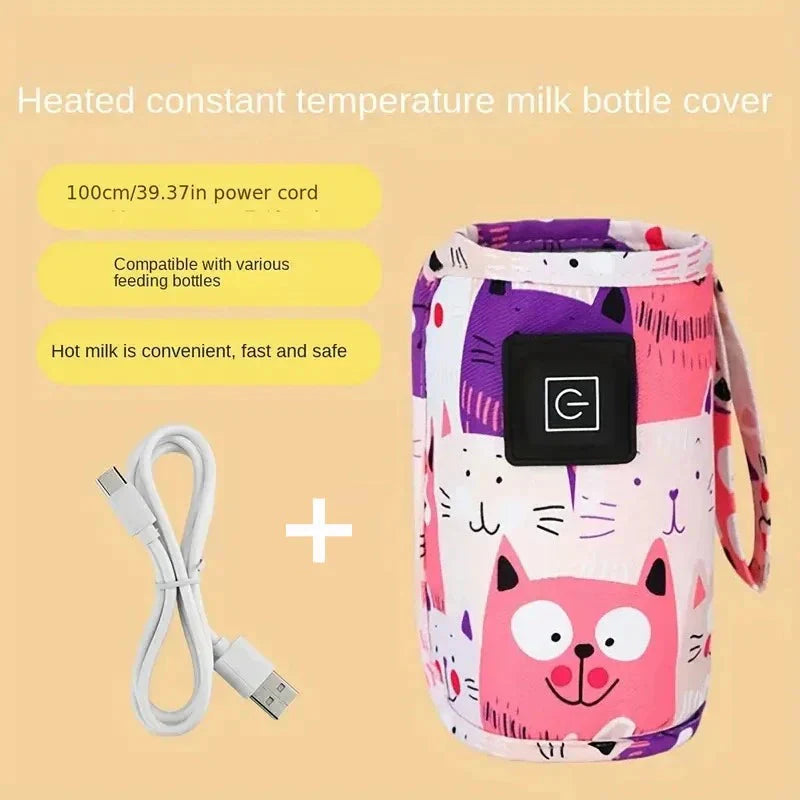 Quiet portable bottle warmer fits standard bottles — Use Lovy